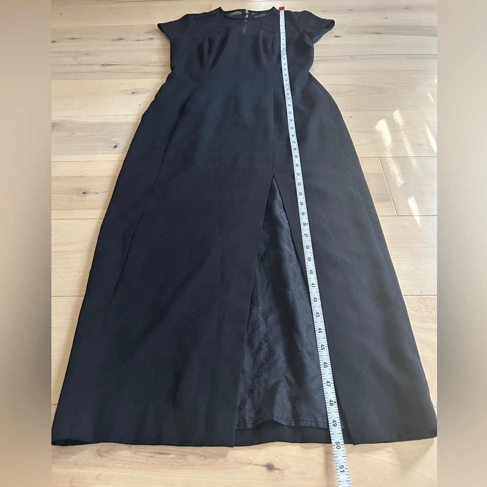 Vintage Kathryn Conover By Night Black Cocktail Midi Dress Size 8 - Picture 5 of 16